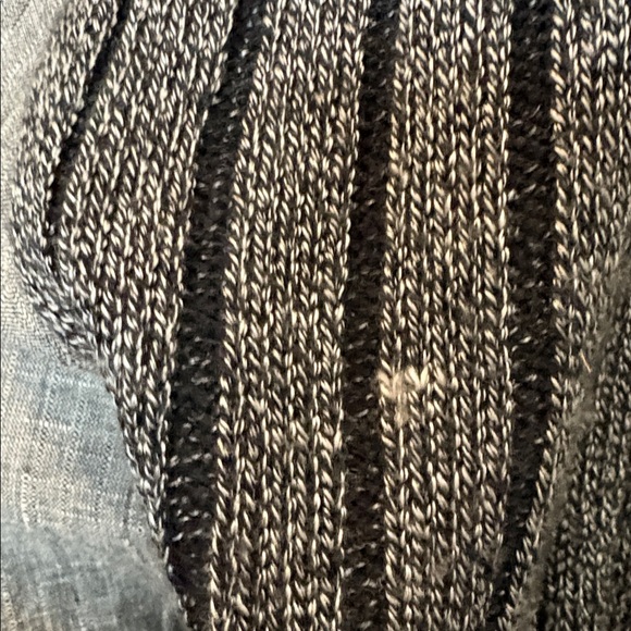 Vintage David Michaels Knit Bomber Jacket, Gray Black, L - Picture 8 of 8